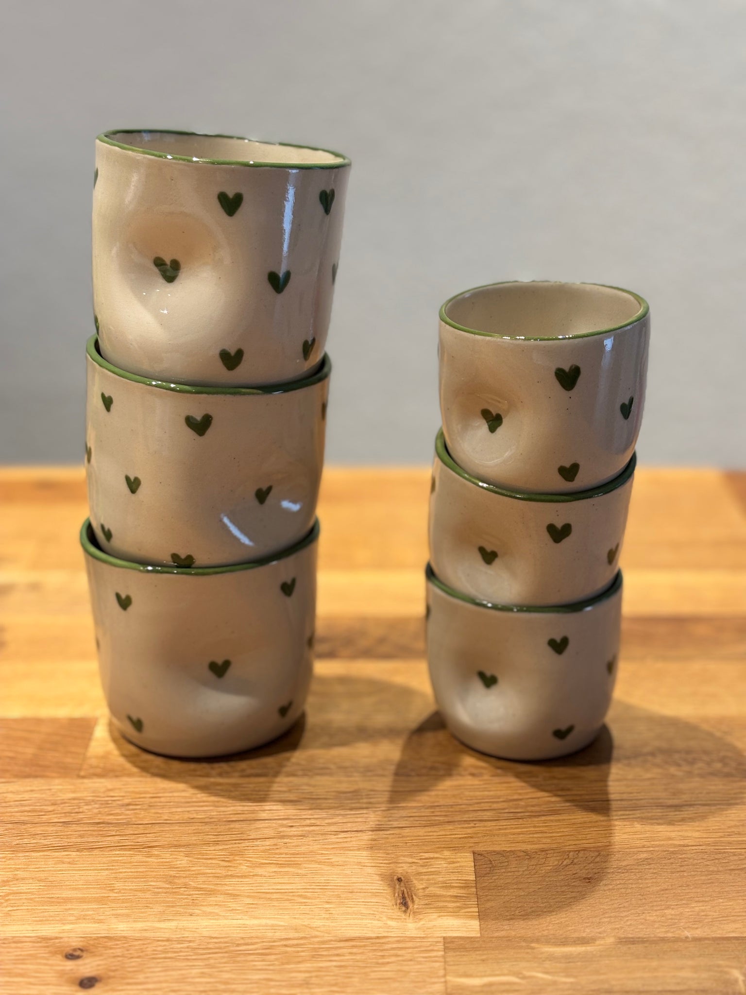 KIUB Mini mug timbale expresso avec des animaux - motif chat marron stylisé Ziggy- Hauteur 6,5CM